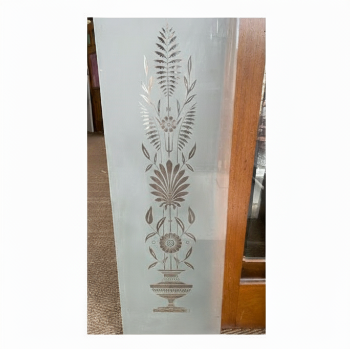 Urn - Etched Glass Panel
