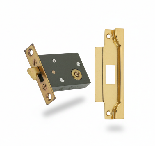 Privacy Sliding Latch Brass - Original Vintage Salvage Tile