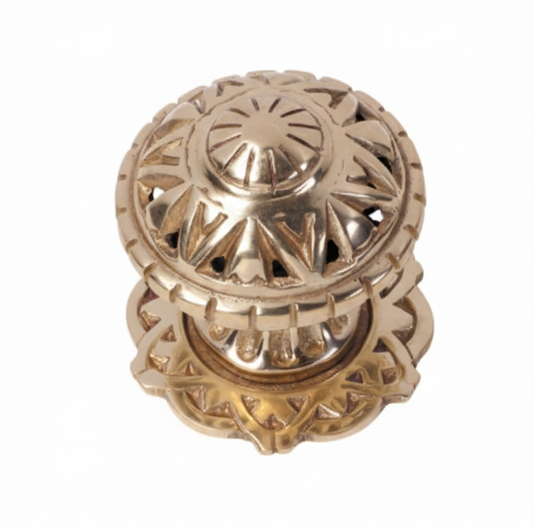 Filigree Centre Door Knob Polished Brass New Sydney