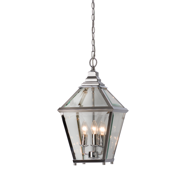 Small Lantern 3 Light Antique Bronze