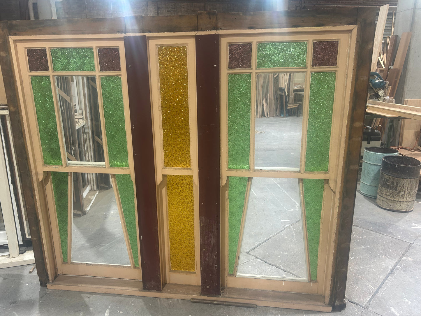 Pair of Double Hung Windows, Circa 1910