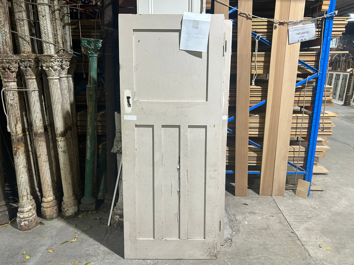 6x Four-Panel Timber Door