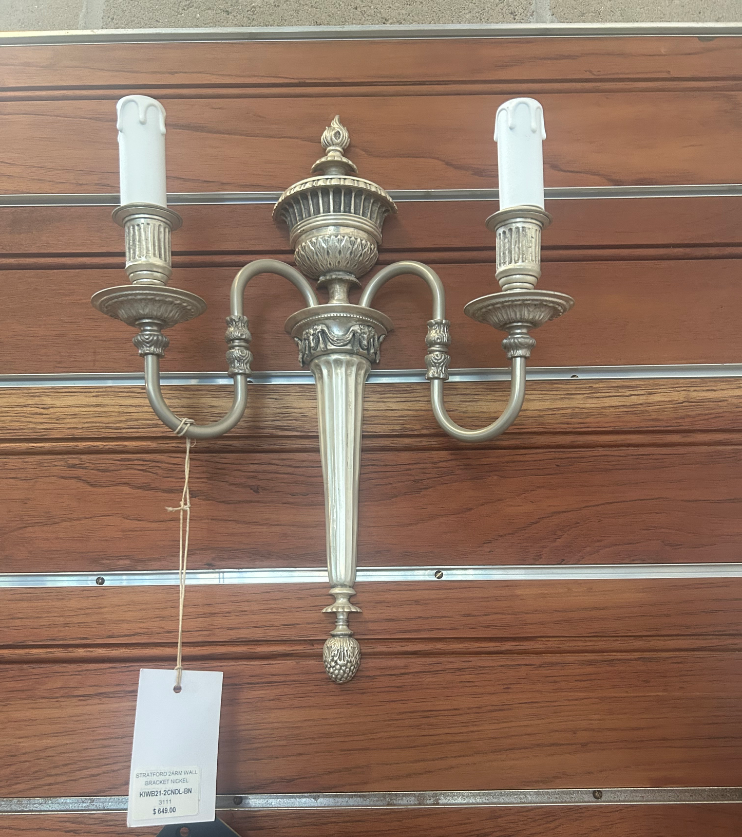 Stratford 2-Arm Wall Bracket Nickel