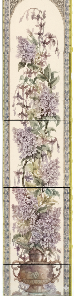 Lilac & Fuschia - Original Vintage Salvage Tile