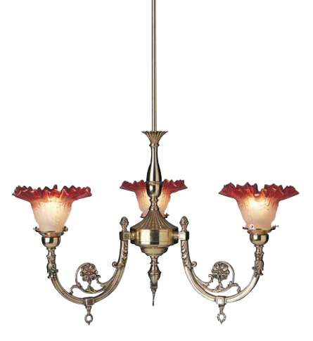 Burnside 3 arm Pendant Light - Original Vintage Salvage Tile