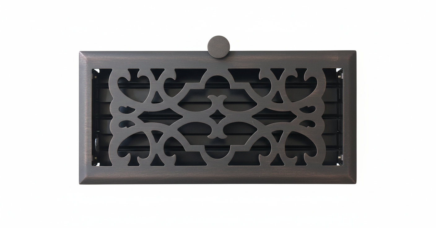 Vent With Damper Oil Rubber Bronze
