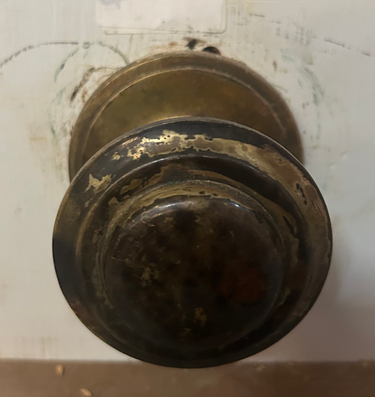 Solid Brass Victorian Plain Dome Centre Door Knob
