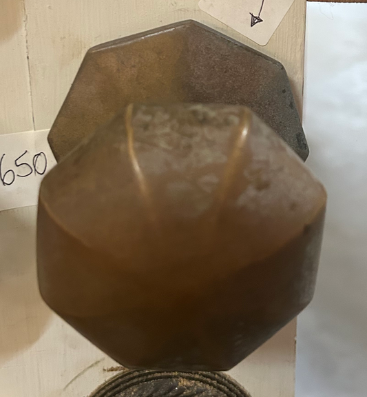 Solid Brass Victorian Octagonal Centre Door Knob