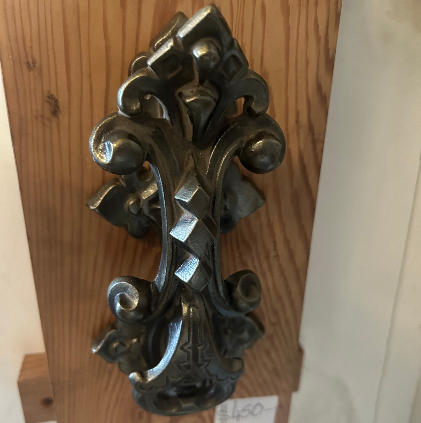 Victorian Cast Iron Scroll Door Knocker