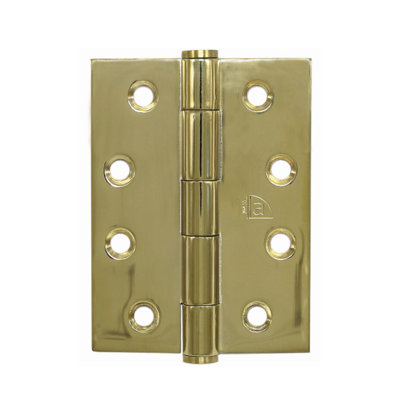 Butt Hinge Loose Pin - PVD Polished Brass - 100mm x 60mm x 2mm
