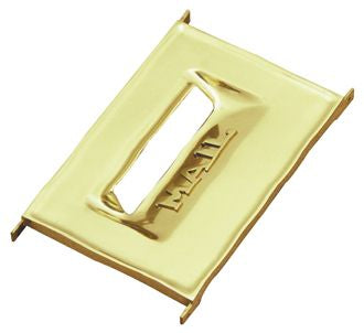 Front Letter Plate - Polished Brass - 165mm x 240mm
