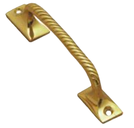 Pull Handle Georgian - Polished Brass - 125mm