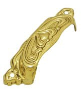 Drawer Pull - Polished Brass - 95mm