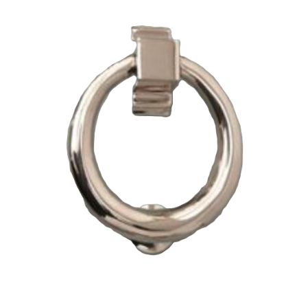 Contemporary Ring Knocker - Chrome Plated- 110mm