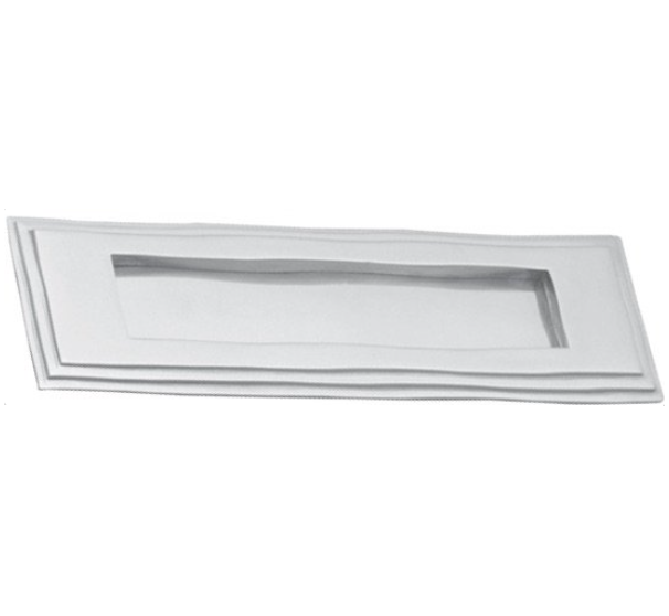 Letter Plate Edged - Chrome Plated - 90mm x 280mm