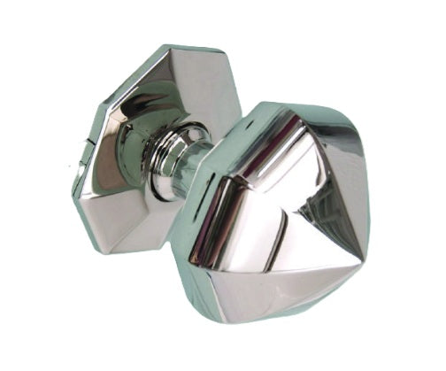 Centre Knob Octagonal - Chrome Plated