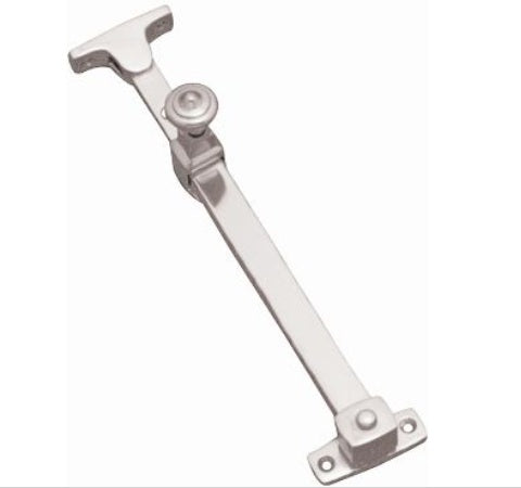 Casement Stay Telescopic Extendible Locking Pin - Chrome Plated - 300mm