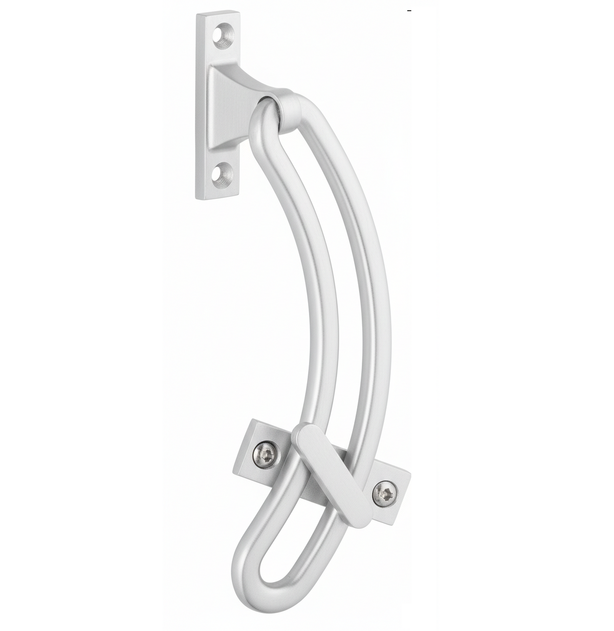 Quadrant Window Stay Bracket & Lock - Chrome Plated - 150mm