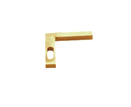 Letter Plate Bracket - Polished Brass