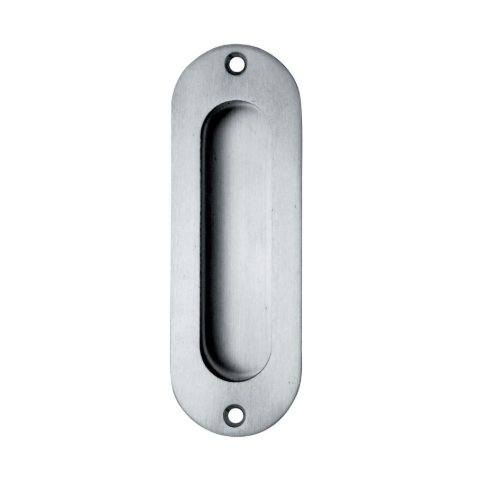 Flush Pull Satin Stainless Steel - 120mm x 40mm