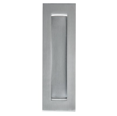 Flush Pull Concealed Fix Rectangle - Satin Chrome - 320mm x 55mm
