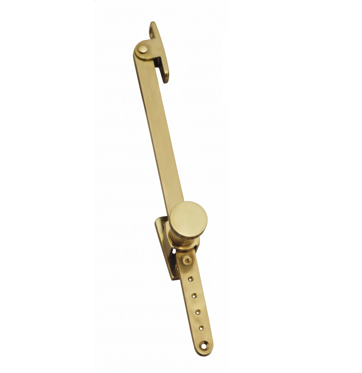 Casement Stay Telescopic Extendible - Polished Brass - 300mm