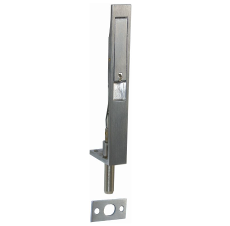 Flush Bolt - Heavy Duty - Satin Chrome - 200mm