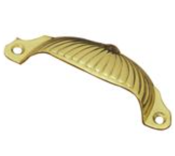 Drawer Pull - Polished Brass - 105mm