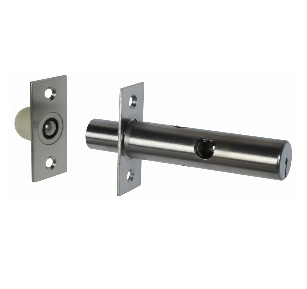 Window Lock & Key - Satin Chrome - 62mm