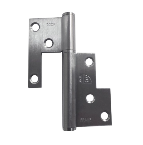 Universal Lift Off Hinge - Stainless Satin Steel - 100mm x 45mm x 2.5mm