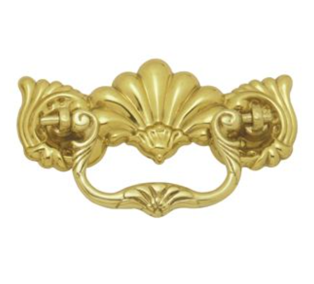 Cabinet Fitting - Polished Brass - 35mm x 90mm