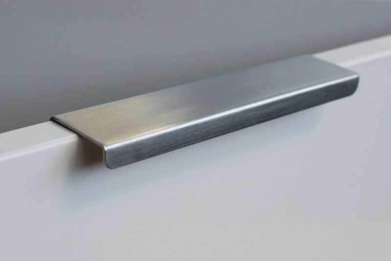 Kitchen Handle Pull Concealed - Satin Chrome - 116mm
