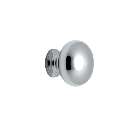 Knob Solid Brass - Satin Chrome - 30mm