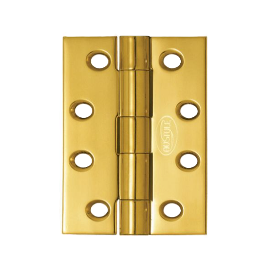 Butt Hinge Fixed Pin - Polished Brass - 63mm x 35mm