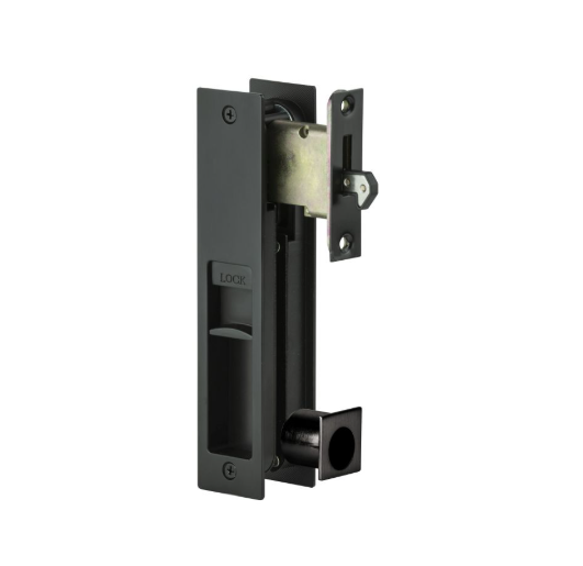 Integrated Flush Pull Sliding Door Privacy Set