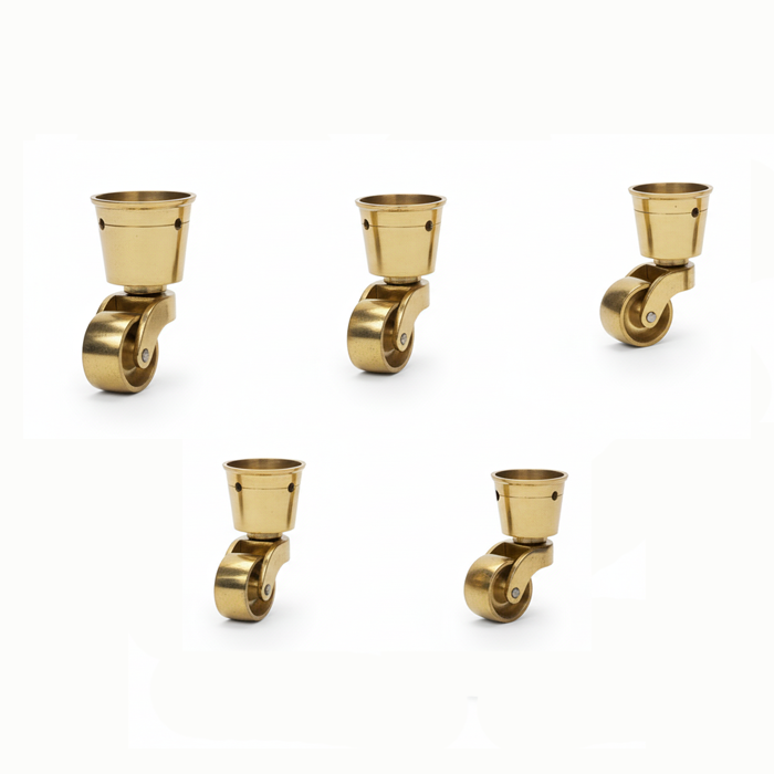 Cup Castors - White Ceramic Wheel - Original Vintage Salvage Tile