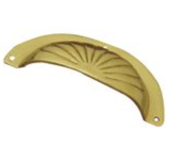Drawer Pull - Polished Brass - 98mm