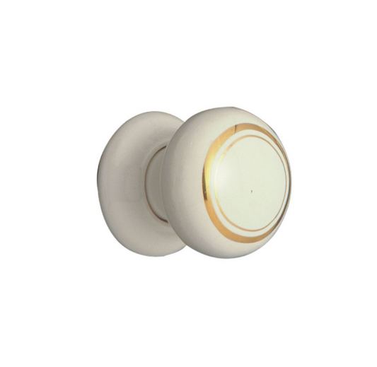 Porcelain Knob White - 32mm