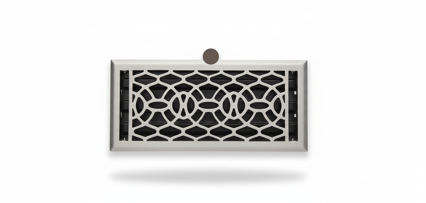 Vent with Damper Brushed Nickel - New in Sydney