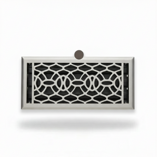 Vent with Damper Brushed Nickel - New in Sydney