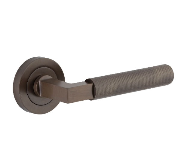 Brunswick Lever - Round Rose - Signature Brass