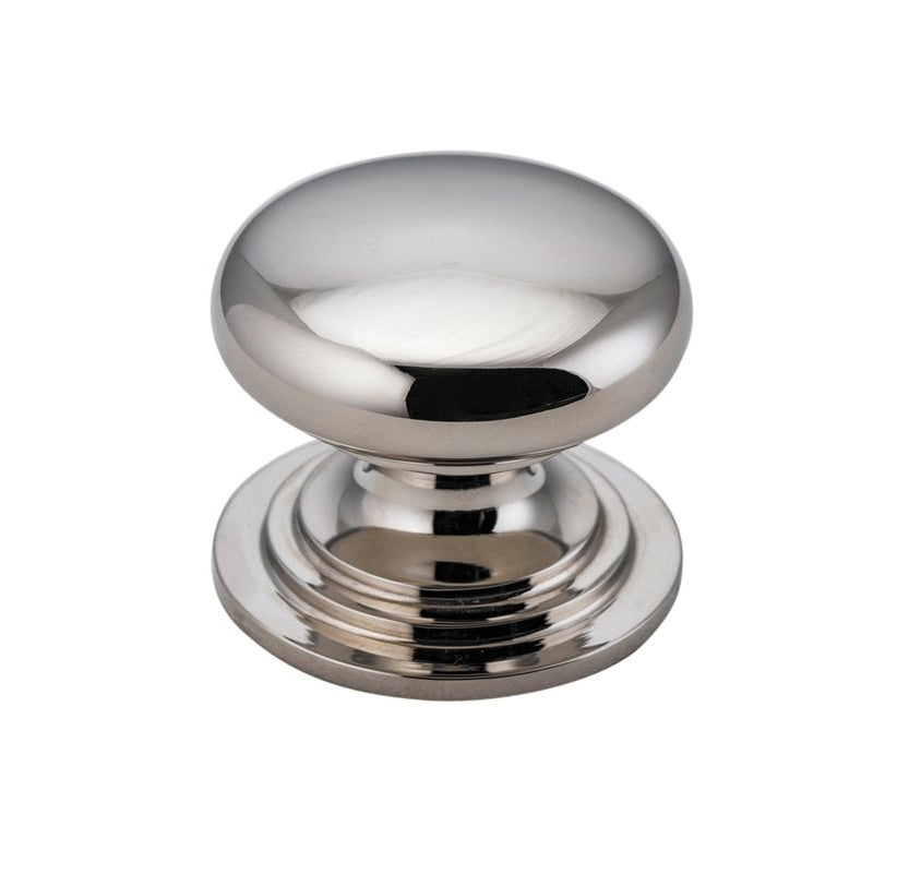 Sarlat Cupboard Knob - P32xD38mm - Polished Nickel