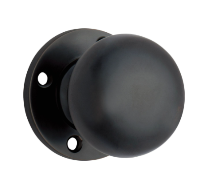 Retro Fit Mortice Knob – Round Rose - Antique Copper