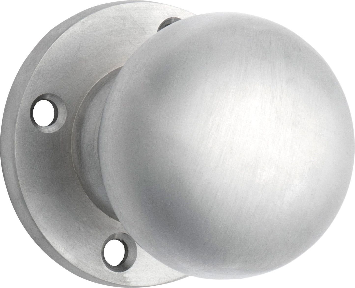 Retro Fit Mortice Knob - Rose Round Backplate