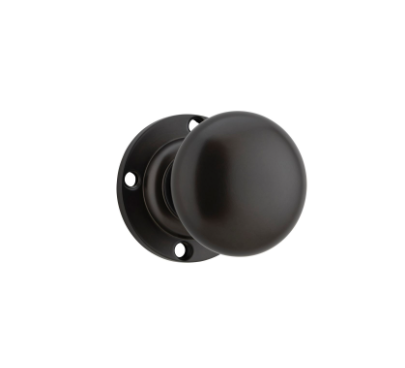 Victorian Knob – Round Rose - Antique Brass
