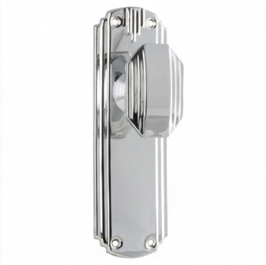 New Napier Art Deco - Long Backplate - Chrome Plated - Brand New Tile