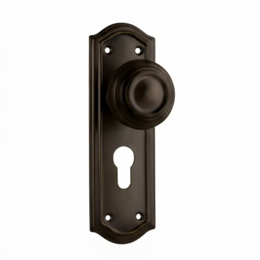 New Kensington Knob - Long Backplate - Chrome Plated - Brand New Tile