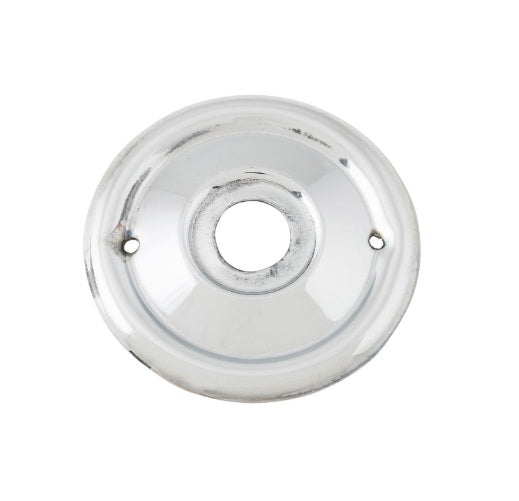 Milled Edge Mortice Knob Backplates – 52mm - Chrome Plated