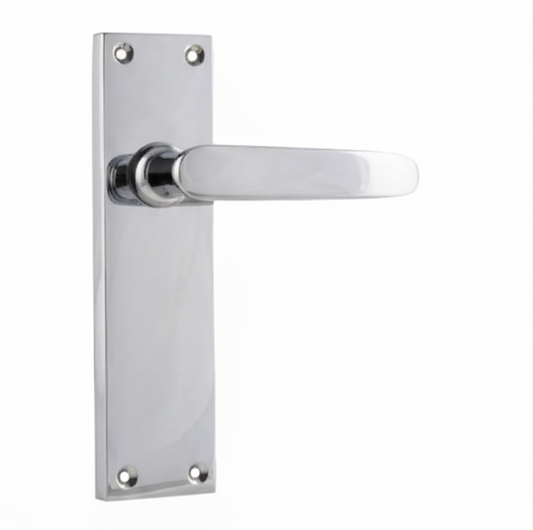 New Balmoral Lever - Long Backplate - Chrome Plated - Brand New Tile