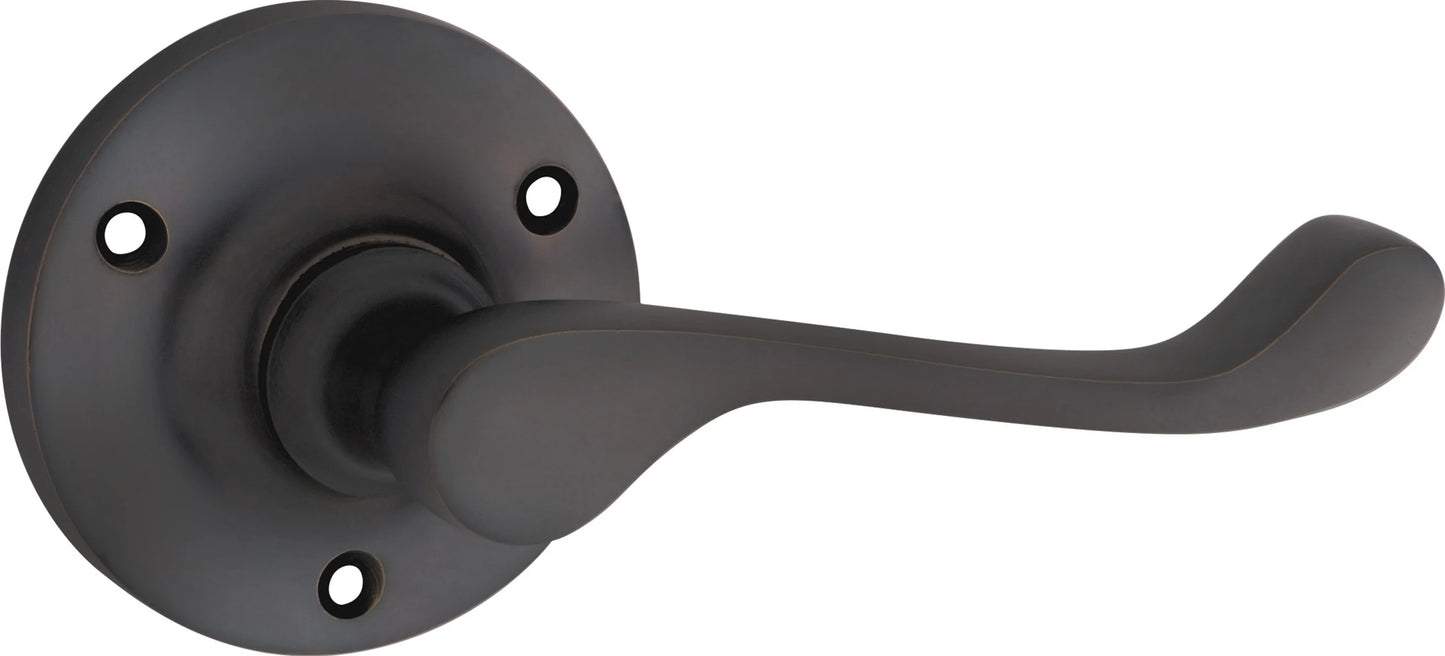 Victorian Lever - Round Rose Backplate